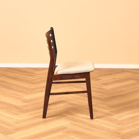 Danish dining chairs in stained beech & teak by SAX