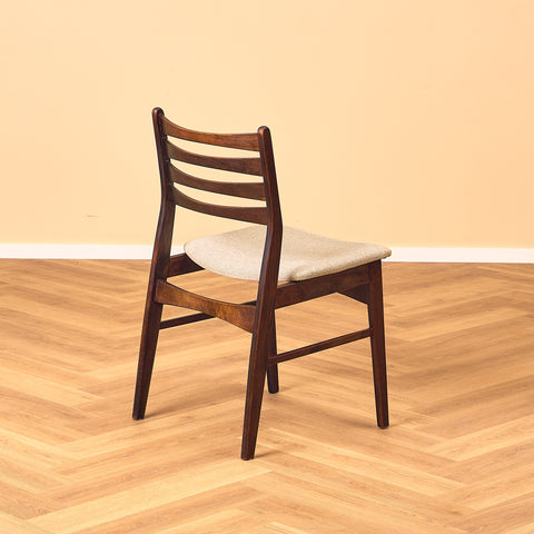 Danish dining chairs in stained beech & teak by SAX