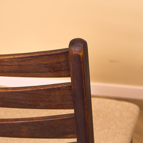 Danish dining chairs in stained beech & teak by SAX