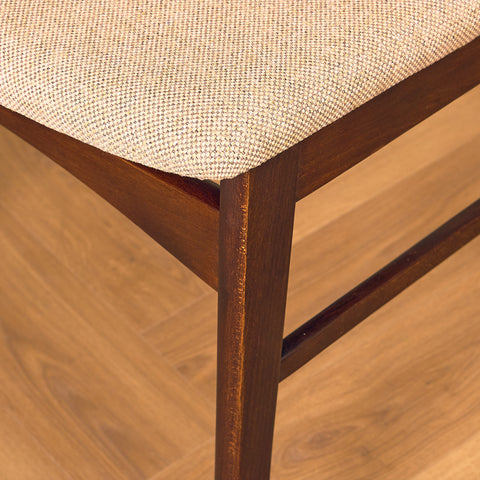 Danish dining chairs in stained beech & teak by SAX