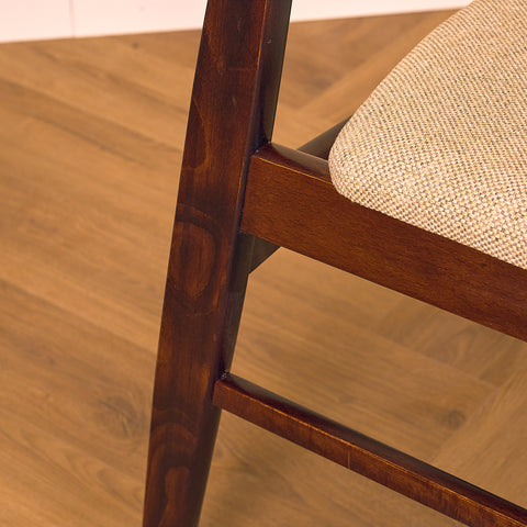 Danish dining chairs in stained beech & teak by SAX