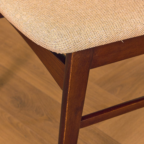 Danish dining chairs in stained beech & teak by SAX