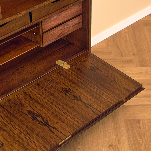 Danish Santos rosewood bookshelf by Omann Jun A/S