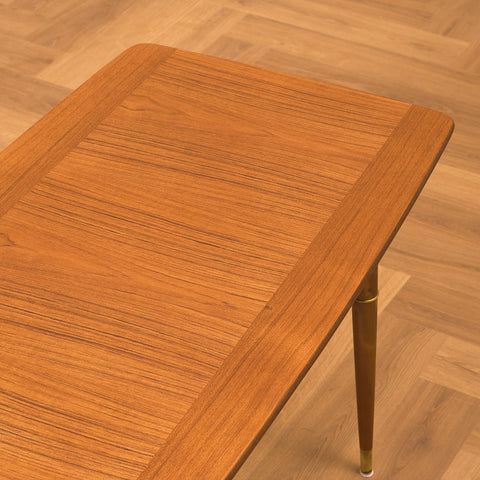 Swedish coffee table in teak and beech