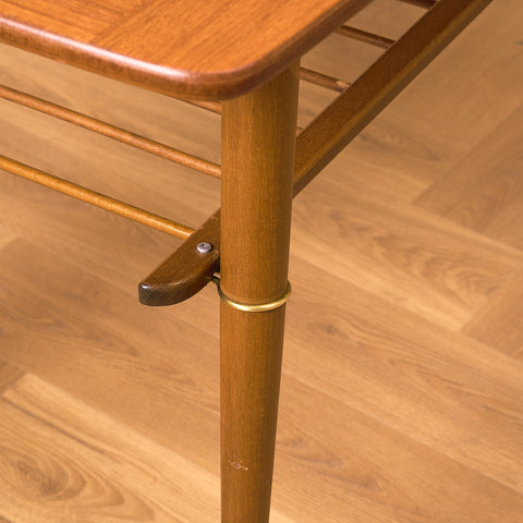 Swedish coffee table in teak and beech