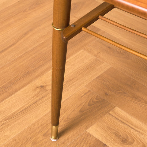 Swedish coffee table in teak and beech