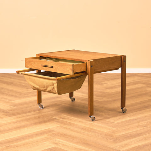 Danish side table in oak