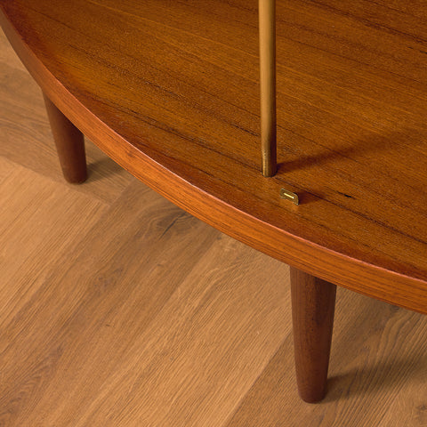 Danish corner bar cabinet in teak by S. E. Peterson for Midtjysk Möbelfabrik
