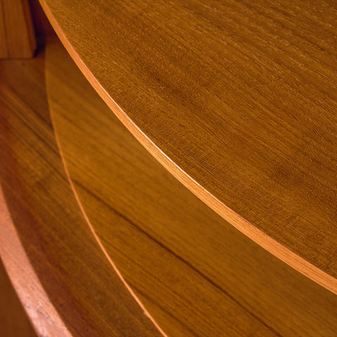 Danish corner bar cabinet in teak by S. E. Peterson for Midtjysk Möbelfabrik
