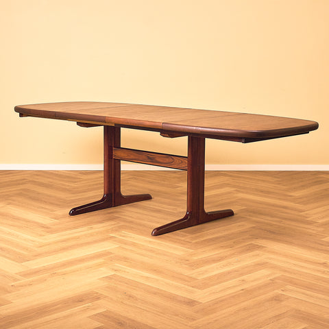 Danish dining table in Santos rosewood by Skovby