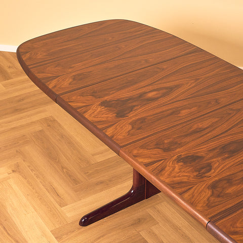 Danish dining table in Santos rosewood by Skovby
