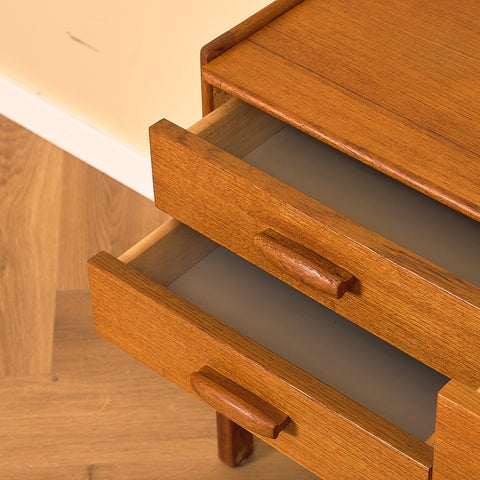 Swedish side table in teak