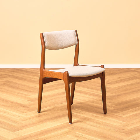 Danish dining chairs in teak by Sorø Stolefabrik