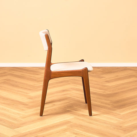 Danish dining chairs in teak by Sorø Stolefabrik