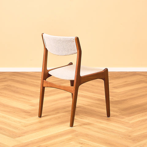 Danish dining chairs in teak by Sorø Stolefabrik