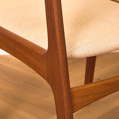 Danish dining chairs in teak by Sorø Stolefabrik