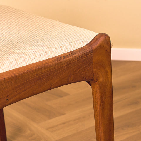 Danish dining chairs in teak by Sorø Stolefabrik
