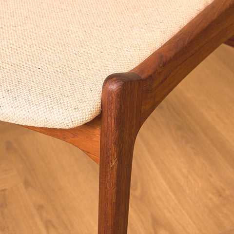 Danish dining chairs in teak by Sorø Stolefabrik