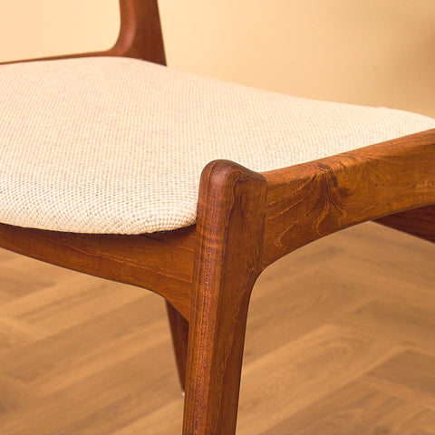 Danish dining chairs in teak by Sorø Stolefabrik