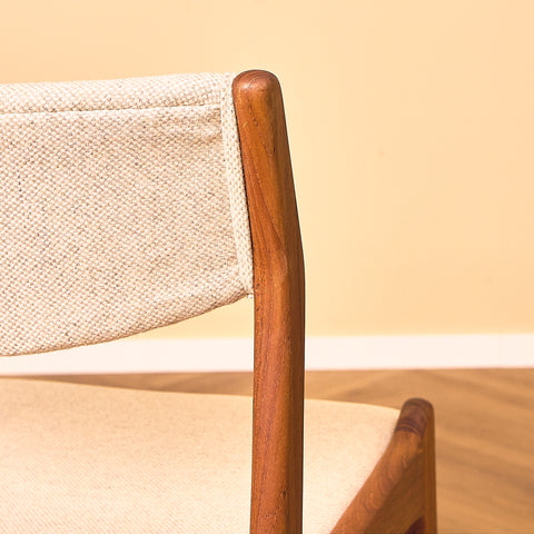 Danish dining chairs in teak by Sorø Stolefabrik