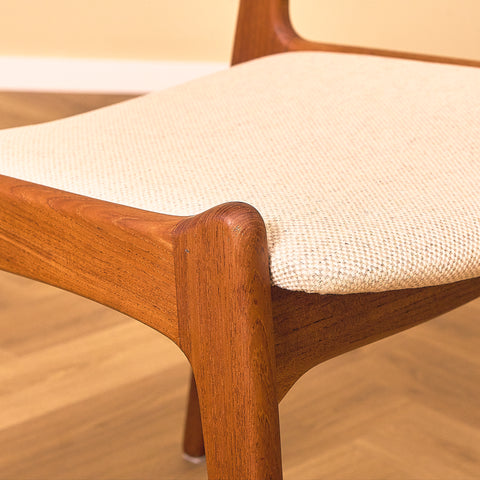 Danish dining chairs in teak by Sorø Stolefabrik