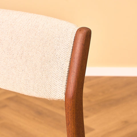 Danish dining chairs in teak by Sorø Stolefabrik