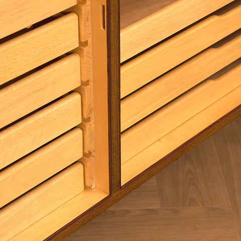 Danish sideboard in Santos rosewood by Carlo Jensen for Poul Hundevad