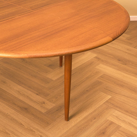 Niels Otto Møller Model 15 Teak Dining Table for J.L. Møllers, Denmark