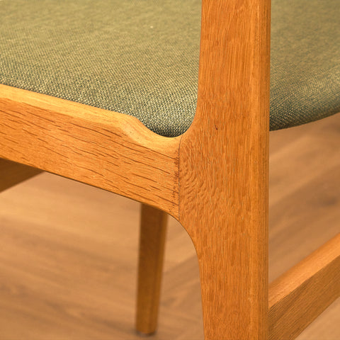 Danish set of 6 dining chairs in oak by Erik Buch for Nova Stolefabrik