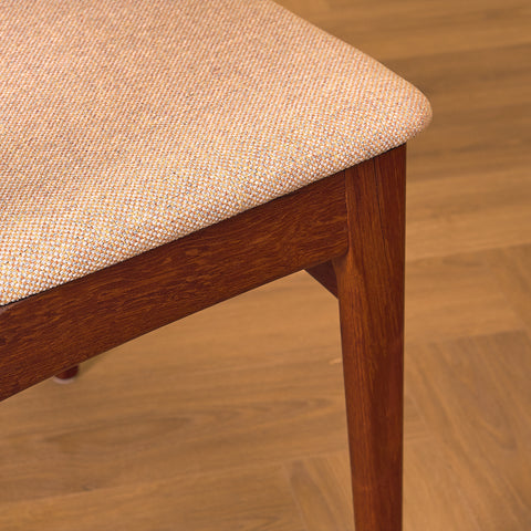 Danish dining chairs in teak by B. Rasmussen for Thorso Møbelfabrik