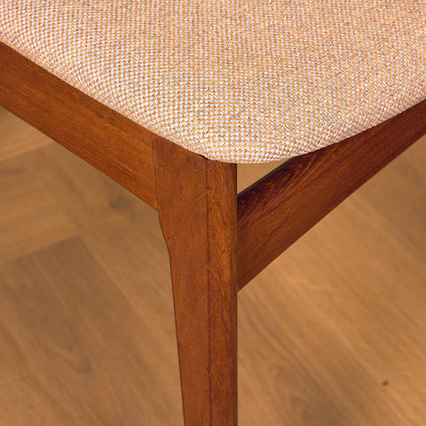 Danish dining chairs in teak by B. Rasmussen for Thorso Møbelfabrik