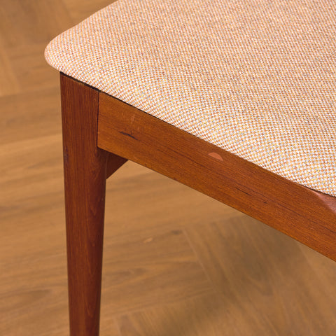 Danish dining chairs in teak by B. Rasmussen for Thorso Møbelfabrik