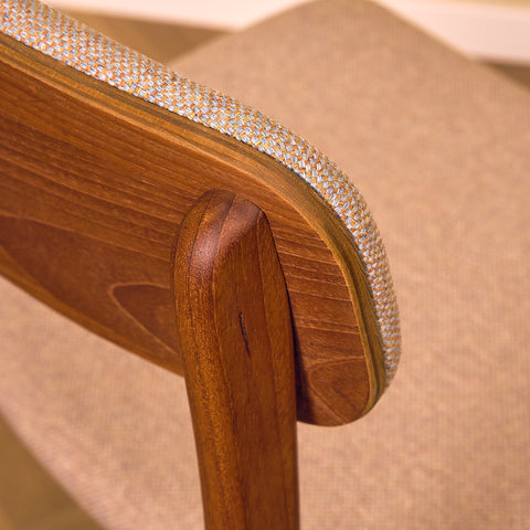 Danish dining chairs in teak by B. Rasmussen for Thorso Møbelfabrik