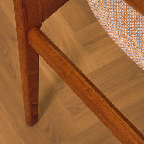 Danish dining chairs in teak by B. Rasmussen for Thorso Møbelfabrik