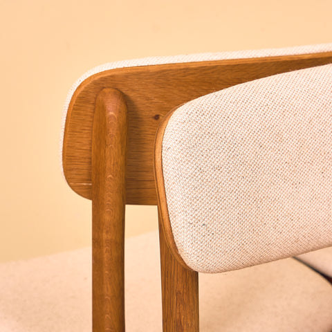 Danish dining chairs in oak by B. Rasmussen for Thorso Møbelfabrik