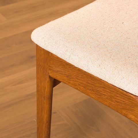 Danish dining chairs in oak by B. Rasmussen for Thorso Møbelfabrik