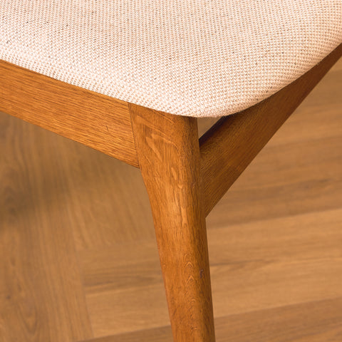 Danish dining chairs in oak by B. Rasmussen for Thorso Møbelfabrik