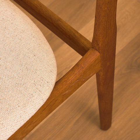 Danish dining chairs in oak by B. Rasmussen for Thorso Møbelfabrik