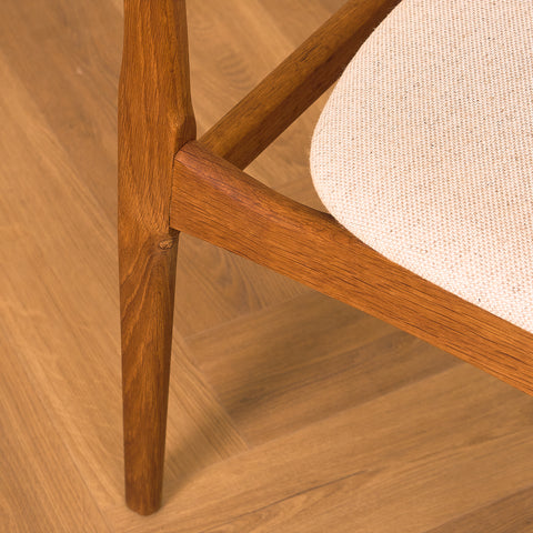 Danish dining chairs in oak by B. Rasmussen for Thorso Møbelfabrik