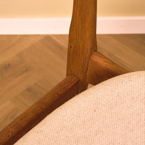 Danish dining chairs in oak by B. Rasmussen for Thorso Møbelfabrik