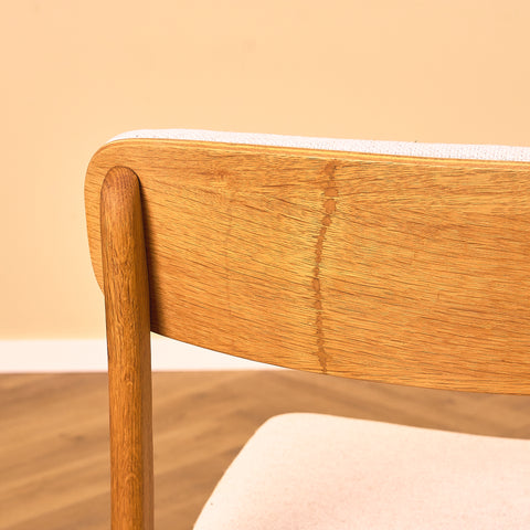 Danish dining chairs in oak by B. Rasmussen for Thorso Møbelfabrik