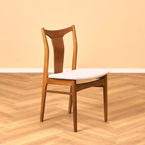 Danish dining chairs in teak and oak by Thorso Møbelfabrik