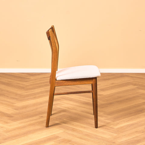 Danish dining chairs in teak and oak by Thorso Møbelfabrik