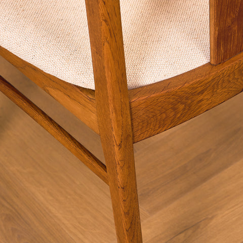 Danish dining chairs in teak and oak by Thorso Møbelfabrik