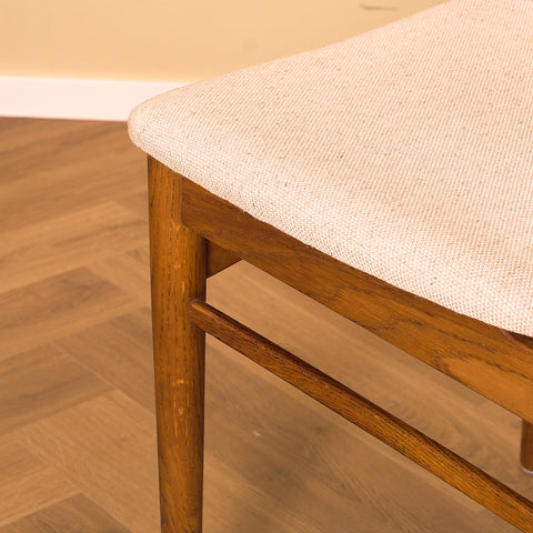 Danish dining chairs in teak and oak by Thorso Møbelfabrik