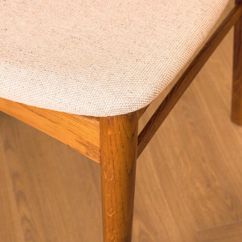 Danish dining chairs in teak and oak by Thorso Møbelfabrik