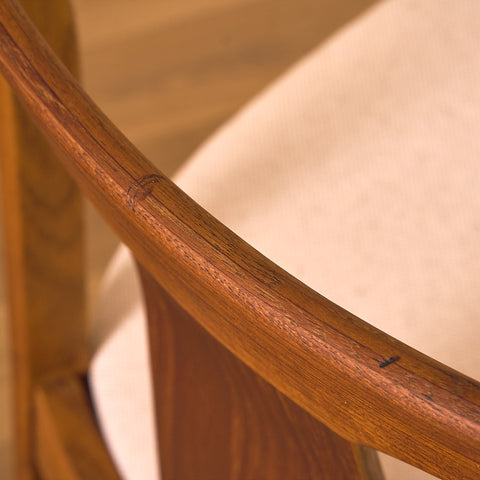 Danish dining chairs in teak and oak by Thorso Møbelfabrik