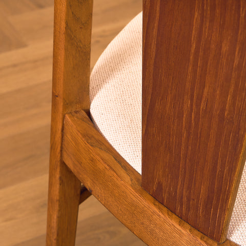 Danish dining chairs in teak and oak by Thorso Møbelfabrik