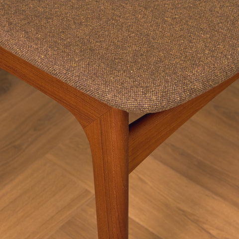 Danish dining chairs in teak, model 'Stol nr 4', by Thorsø Stole- och Møbelfabrik
