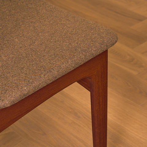 Danish dining chairs in teak, model 'Stol nr 4', by Thorsø Stole- och Møbelfabrik
